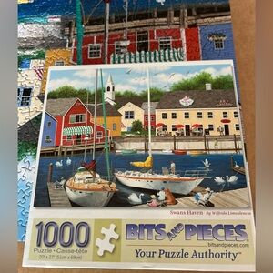 Bits and Pieces 1000 Piece Puzzle - Colorful Harbor Scene